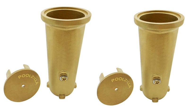 Poolzilla 2-Pack 6" Anchor for Pool Basketball Hoop Volleyball Net Heavy Duty 1.90" (OD) Single Post Includes Cap/Lid - Image 2