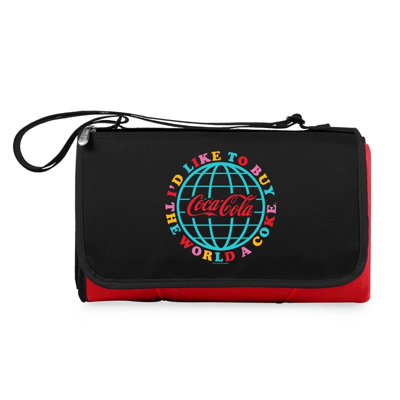 PICNIC TIME PICNIC TIME 820-00-100-915-0 Tote Outdoor Picnic Beach Camping Blanket, 13 x 9 x 4, Coca-Cola I'd Like to Buy The World  - Image 2