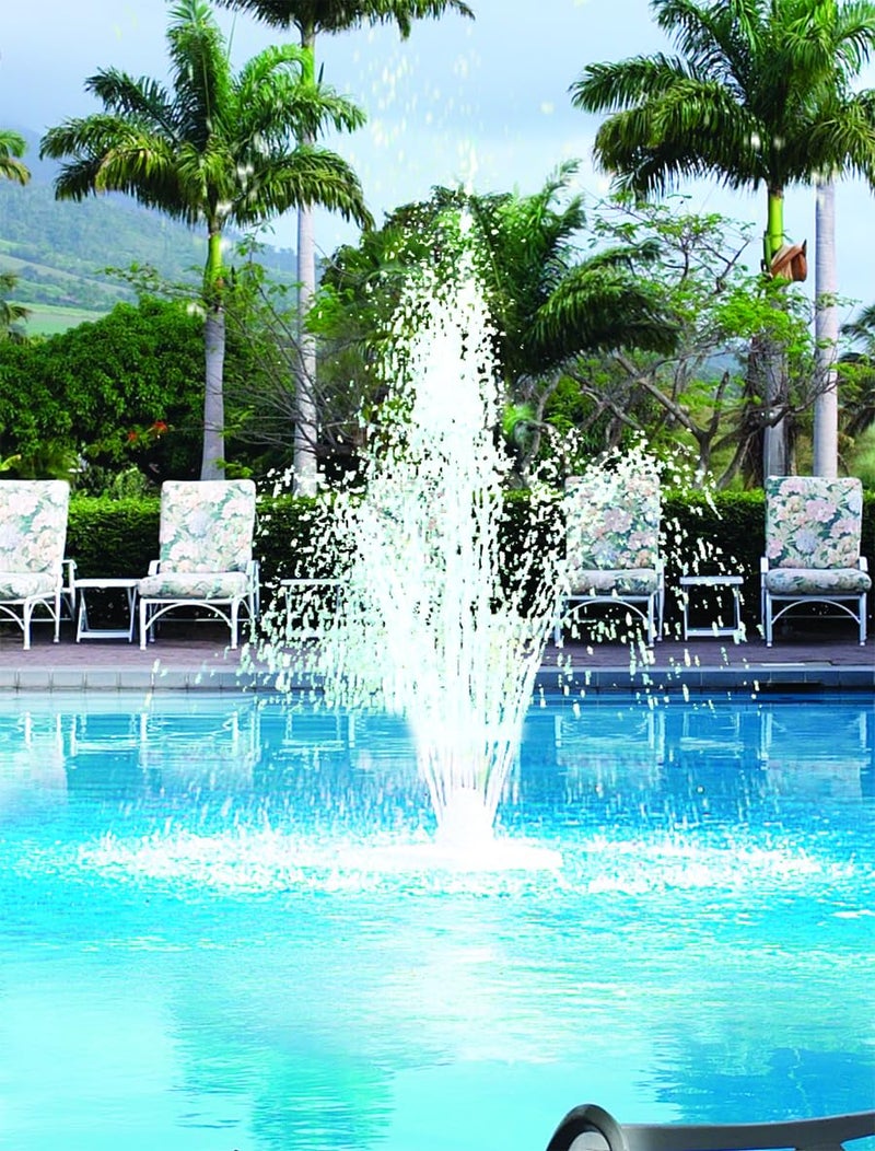 SWIMLINE HYDROTOOLS Floating Pool Fountain â€“ Soothing Water Feature for Pools & Ponds, Easy to Install, UV-Resistant, Triple Tier, Grecian Floating Design, White - Image 3