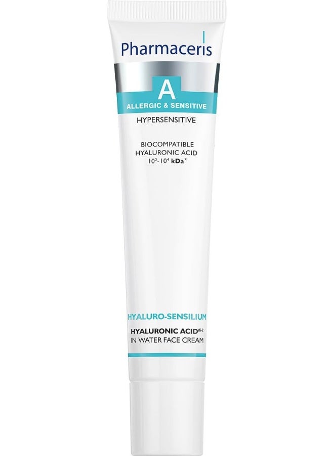 Pharmaceris Hyaluro-Sensilium | For Hypersensitive Delicate Skin | Allergies & Irritations Dry Skin | To Moisturizes Skin At All Level | Reduces Discomfort On Dry Skin | 40 Ml  - Image 1