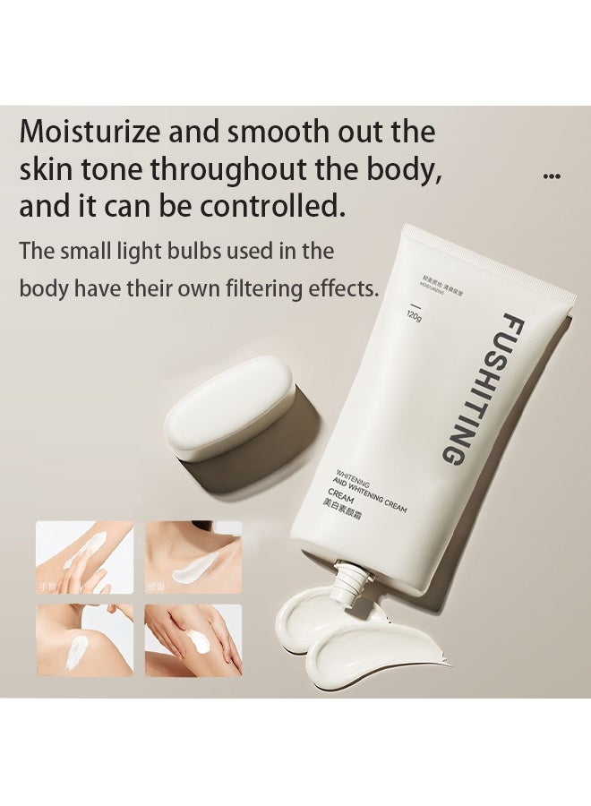 FUSHITING Whitening Cream-Facial Moisturizing Tone Up Cream, Anti Aging Moisturizes Evens Skin Tone ,Light Makeup Covering Spots 120g - Image 3