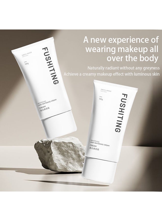 FUSHITING Whitening Cream-Facial Moisturizing Tone Up Cream, Anti Aging Moisturizes Evens Skin Tone ,Light Makeup Covering Spots 120g - Image 2