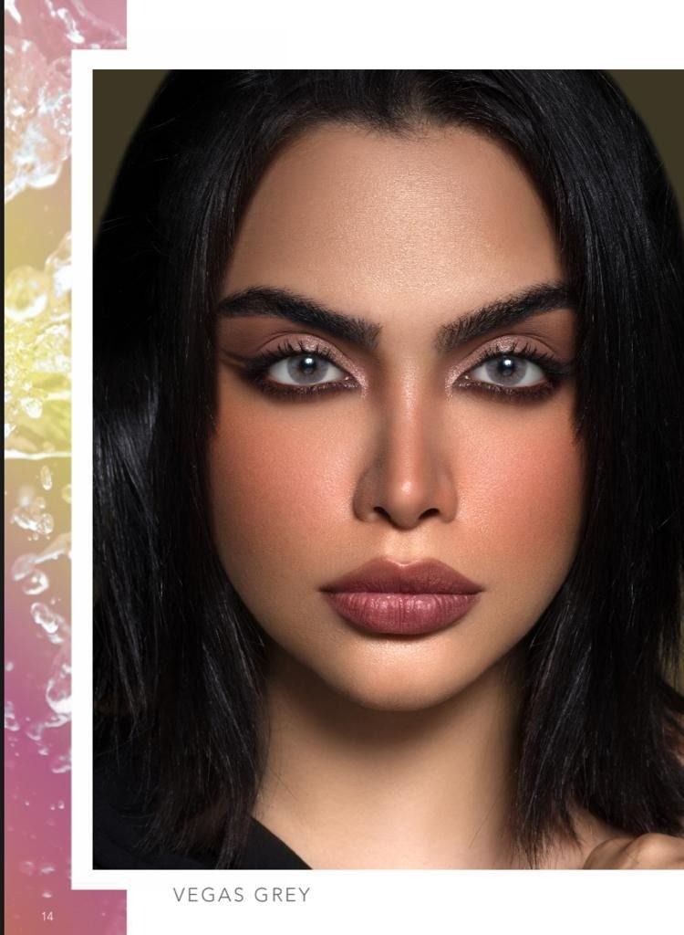 أنستازيا عدسات لاصقة فيجاس جراي صالحة للاستخدام لمدة 6 أشهر مع محلول150 مل - Image 3