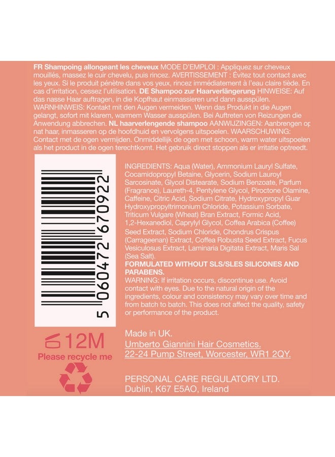 Umberto Giannini Grow Long Root Stimulating Caffeine Shampoo For Hair Growth - Vegan and Cruelty Free Haircare 8.4 FL OZ - Image 2