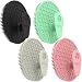 BEAUTAIL Silicone Body Scrubber 4 Pack BEAUTAIL Shower Bath Scrubber Gentle Exfoliating Brush for Women Men Sensitive Skin More Hygienic Than Traditional Loofah Long Lasting BlackGrayPinkGreen - Image 2