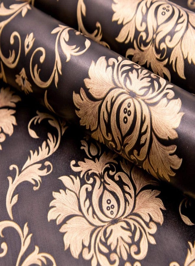 HOMEMATES Self-Adhesive Wallpaper Waterproof Old Furniture Vinyl Stickers Wooden Door Wardrobe Desktop PVC Wall Papers 45 X 304 CM (Royal Black) - Image 2