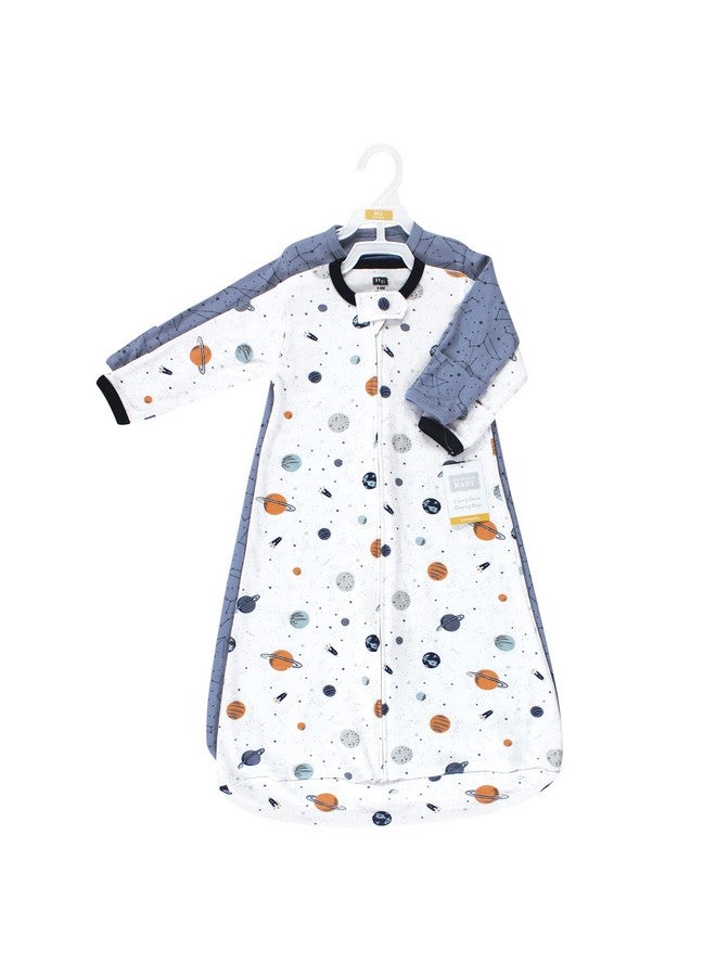 Hudson Baby Unisex Baby Cotton Long-Sleeve Wearable Sleeping Bag, Sack, Blanket, Space, 3-9 Months - Image 2