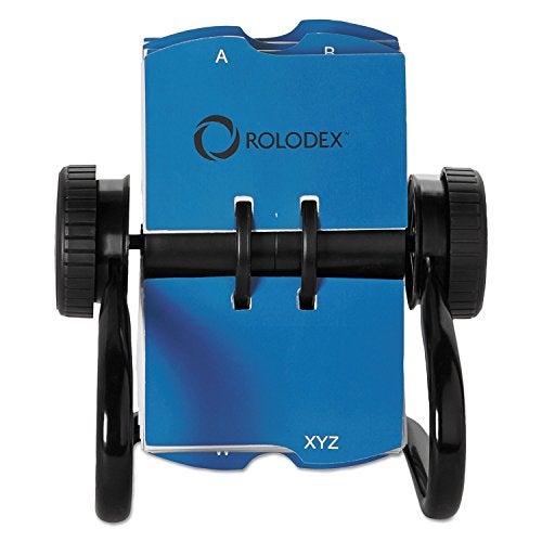 Rolodex 67236 Open Rotary Business Card File w/24 Guides Black - Image 2