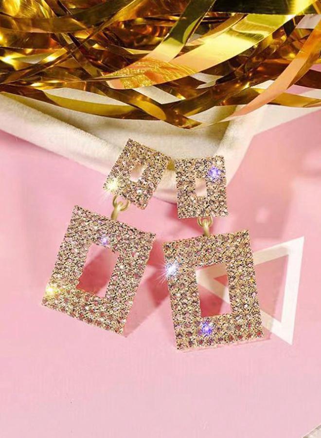 Take Two Styli Embellished Double-Square Earrings - Image 2