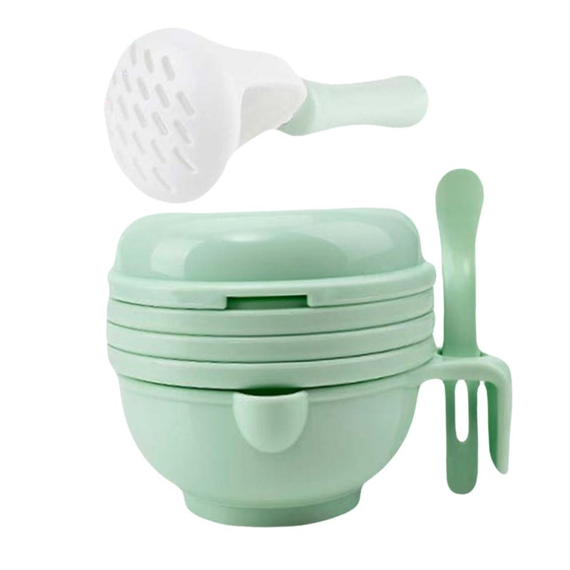 2 Sets Food Grinding Bowl Kit Manual Masher For Smooth Purees Easy To Clean - Image 3