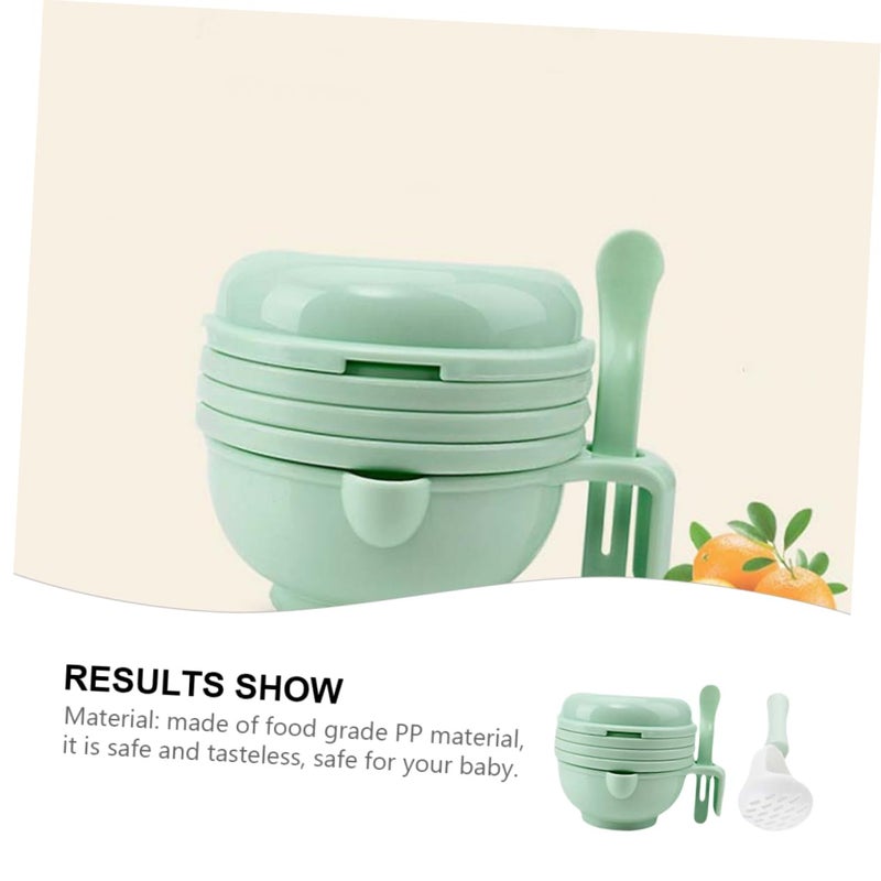 2 Sets Food Grinding Bowl Kit Manual Masher For Smooth Purees Easy To Clean - Image 4