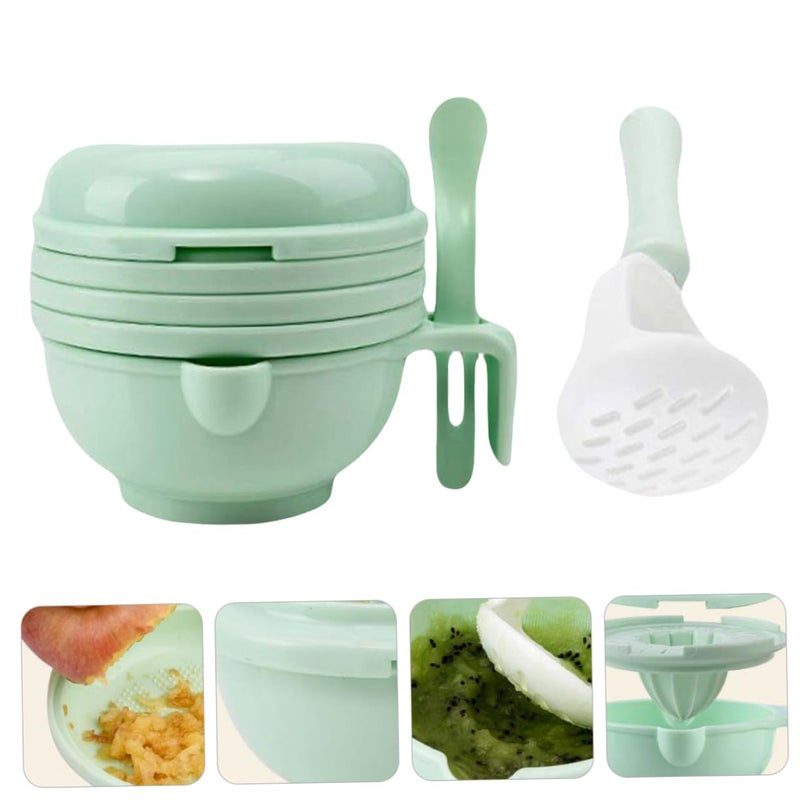 2 Sets Food Grinding Bowl Kit Manual Masher For Smooth Purees Easy To Clean - Image 5