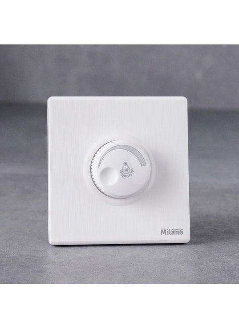 Milano 500W Light Dimmer Dimmer Light Switch for Dimmable LED Incandescent Halogen Bulbs Stepless Leading Edge Dimmer Switch Aura Wh