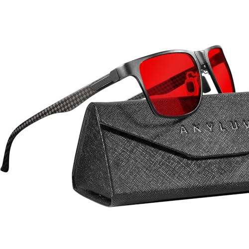 ANYLUV Blue Light Blocking Glasses Men Computer Gaming Glasses Lightweight Al-Mg Metal Anti Eyestrain Eye Protection - Image 1