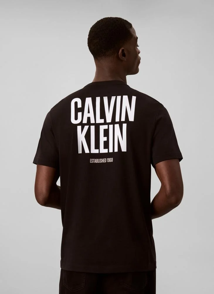 Calvin Klein Jeans  Block Logo Crew Neck T-Shirt for Men | Best Price UAE
