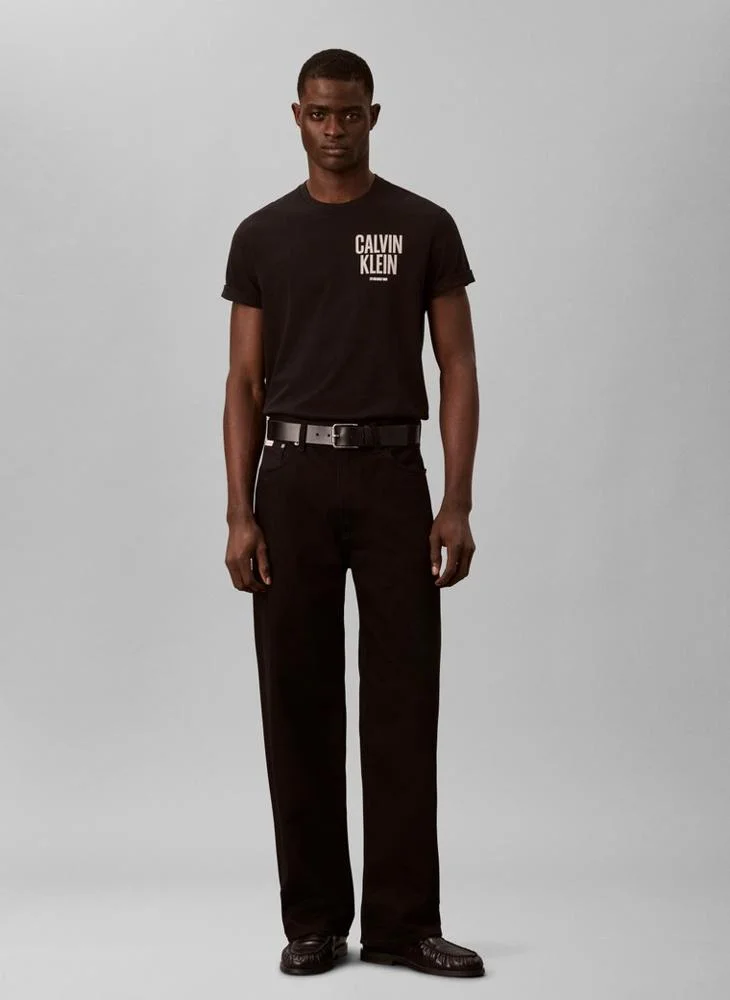 Calvin Klein Jeans  Block Logo Crew Neck T-Shirt for Men | Best Price UAE