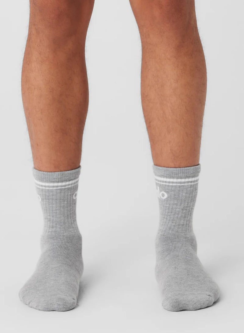 alo 3pcs Unisex Half-Crew Throwback Sock - Image 3