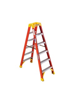 Werner Werner 6FT Twin Step Fiberglass Ladder T6206 one pc 