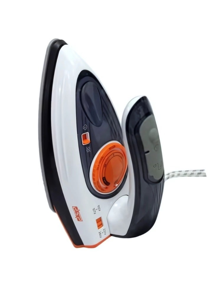 DSP DSP Steam Iron 1200W – Lightweight & Travel-Friendly – Fast Heat-Up, Non-Stick Soleplate, Continuous Steam – Perfect for All Fabrics – Model KD1068 - Image 2
