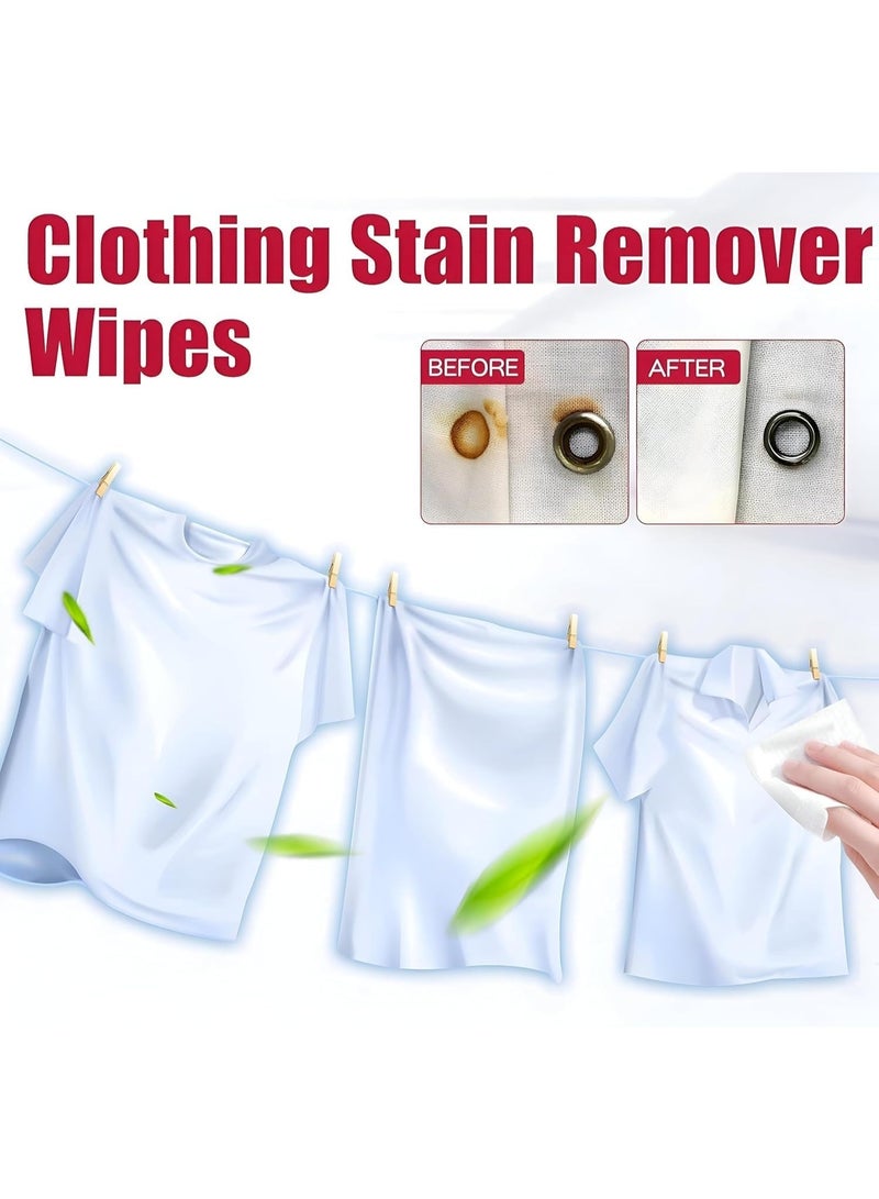 Stain Remover Wet Wipes,Portable Clothing Stain Remover Wipes Individually Wrapped Cleaning Wipes for Clothes, Shoes And Bed Sheets Laundry Household Gadget Wipe (20PCS) - Image 3