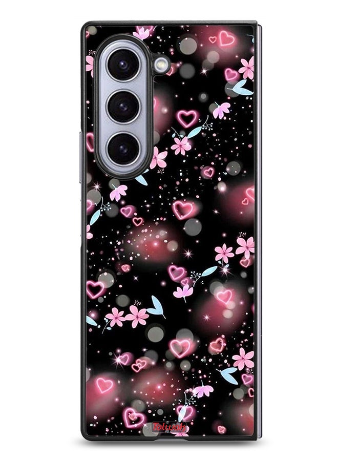 Tolwak Samsung Galaxy Z Fold6 Protective Case Cover Small Hearts And Flowers