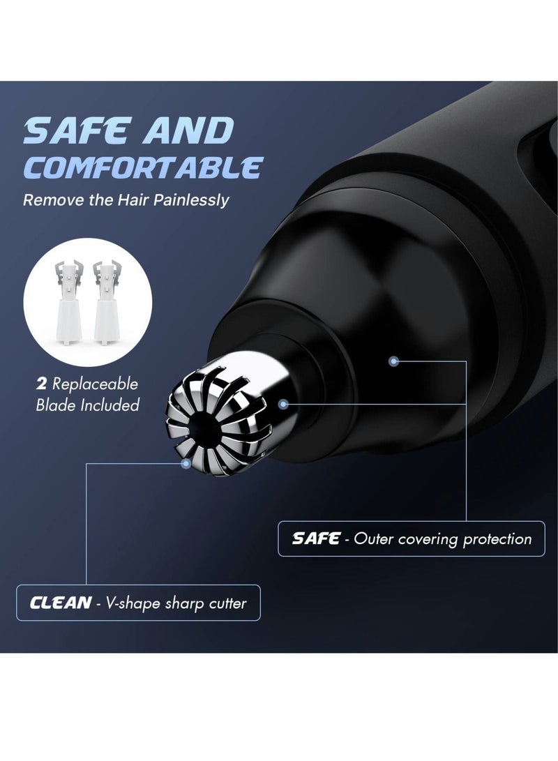 Nose Hair Trimmer, Electric Nose Ear Hair Trimmer, Battery-Powered Ear/Nose Trimmer