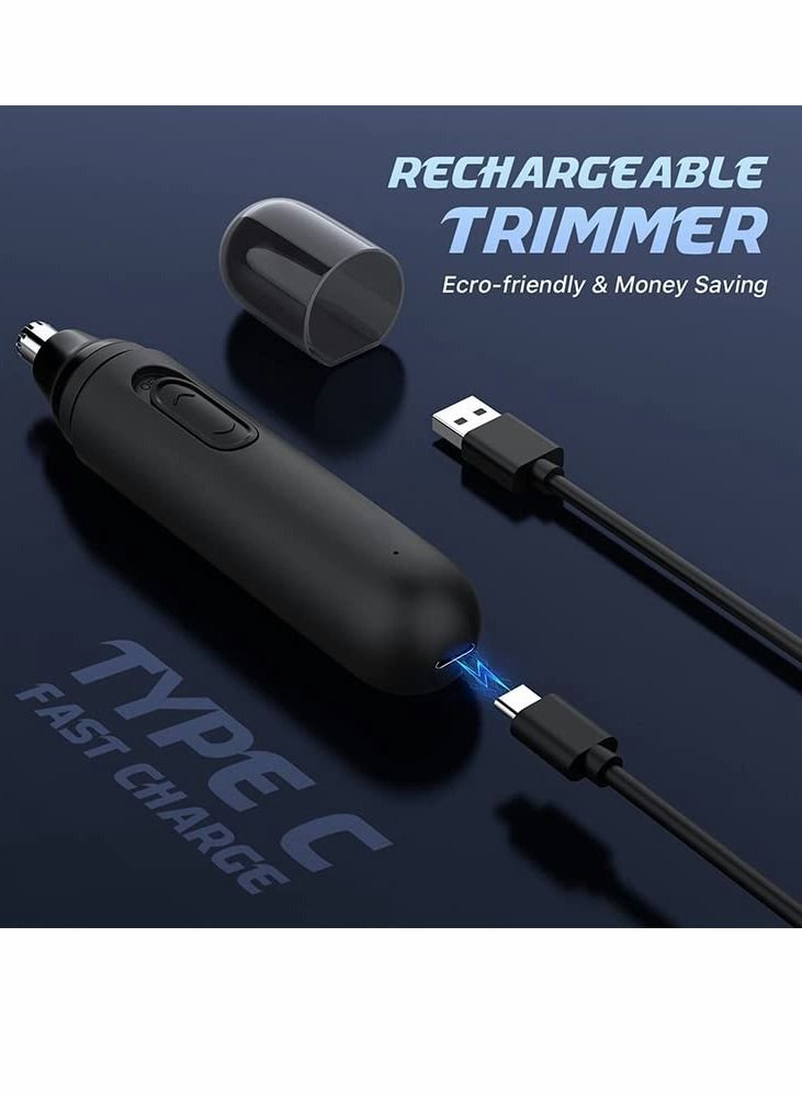 Nose Hair Trimmer, Electric Nose Ear Hair Trimmer, Battery-Powered Ear/Nose Trimmer