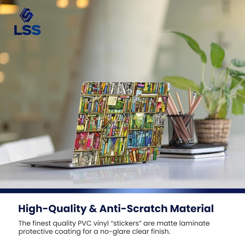 LSS Colorful Books Laptop Skin Cover - Image 4