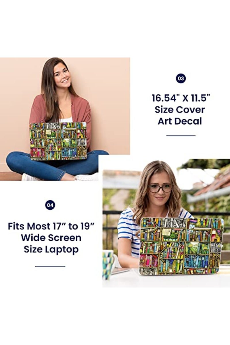 LSS Colorful Books Laptop Skin Cover - Image 3