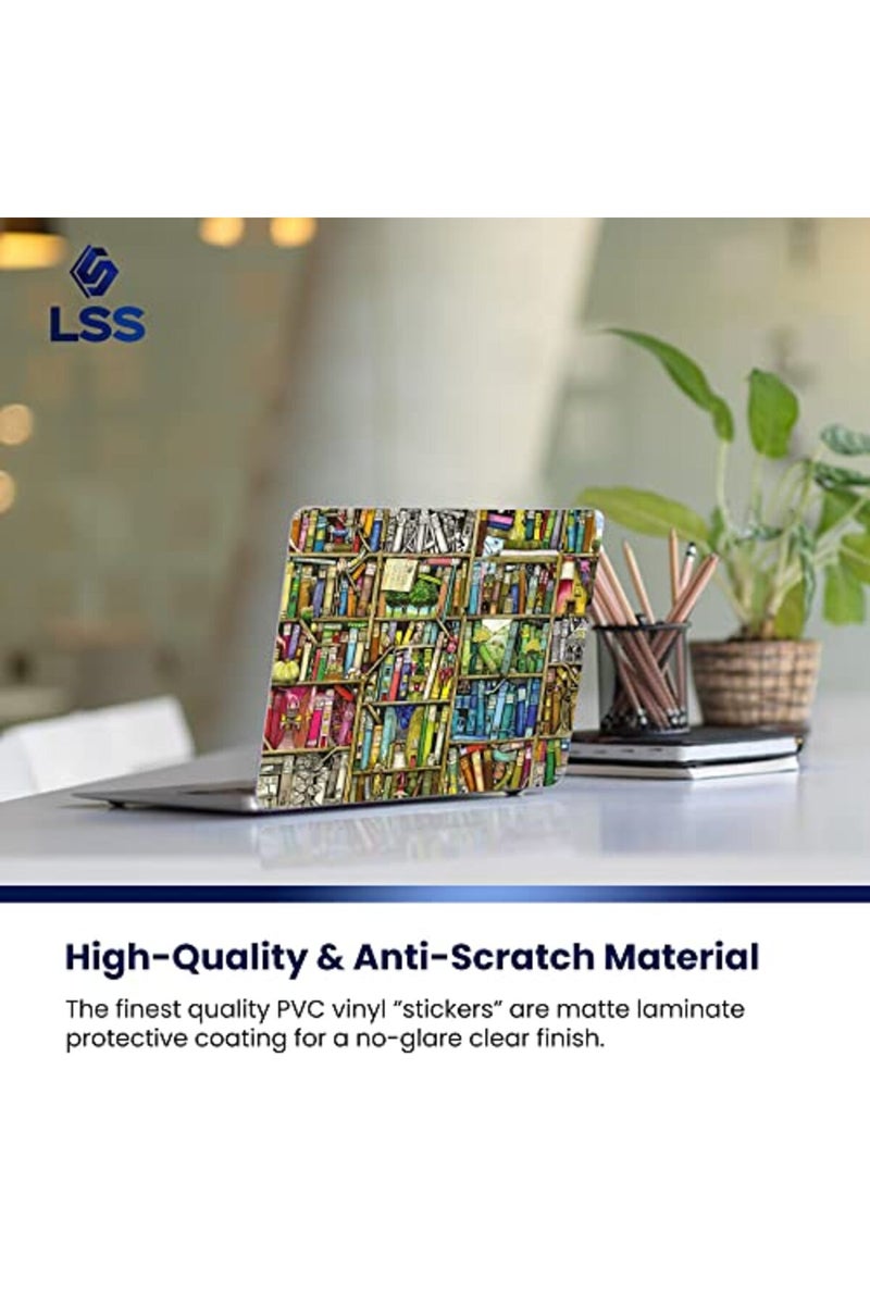 LSS Colorful Books Laptop Skin Cover - Image 4