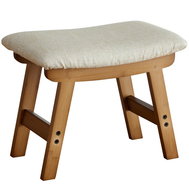 viewcare Foot Stools Ottoman Small Soft Footrest Ottoman with Wood Legs Sofa Footrest Extra Seating for Living Room Entryway Office