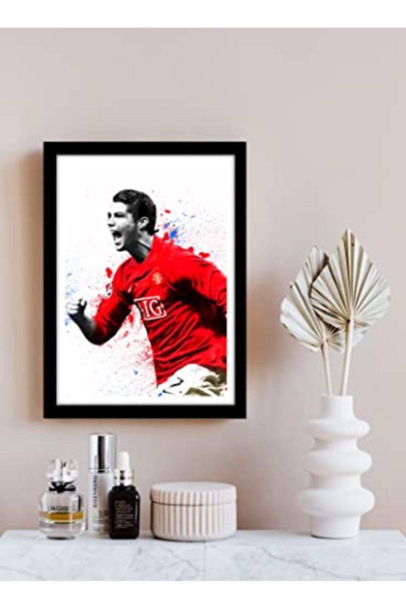 GRAY WALL Cristiano Ronaldo CR7 Framed Art Print - Image 2