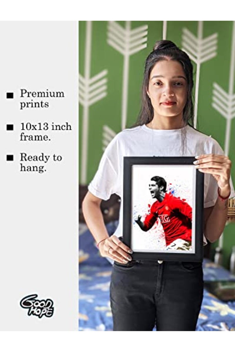 GRAY WALL Cristiano Ronaldo CR7 Framed Art Print - Image 3