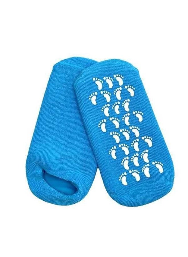 Moisturizing Gel Foot Socks  Blue