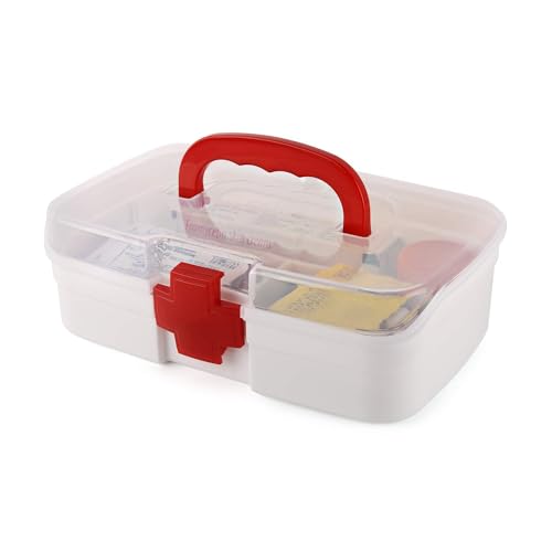 Primelife Medico Small First Aid Box, White, Plastic, Rectangular - Image 1