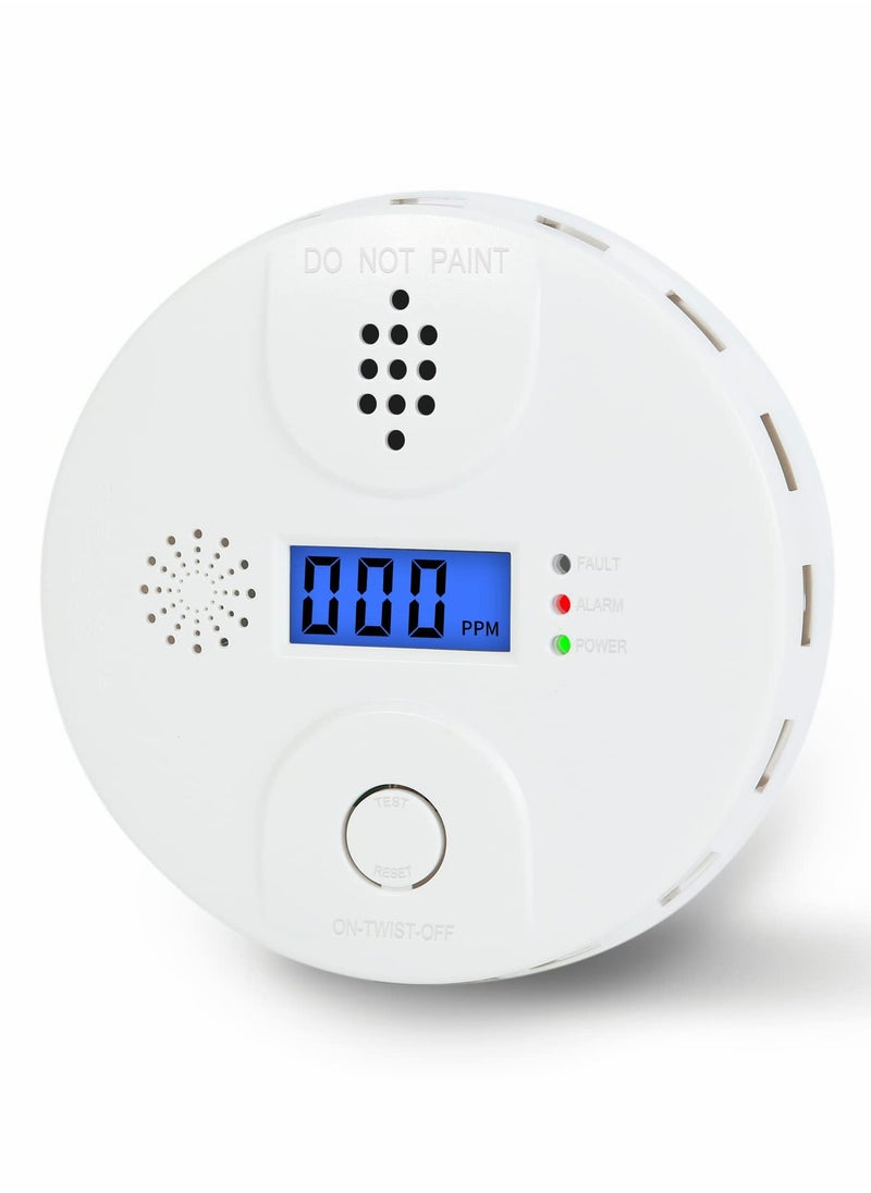 SYOSI - Carbon Monoxide Alarm, Digital Display CO Detector Security CO Monoxide For Home Safety Battery Powered with LCD Display and Sound Warning for Home,School,Office - Image 1