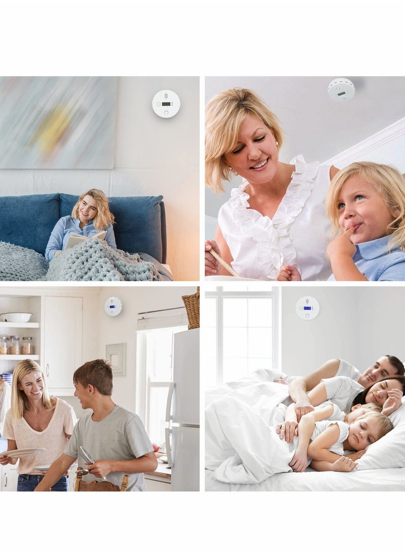 SYOSI - Carbon Monoxide Alarm, Digital Display CO Detector Security CO Monoxide For Home Safety Battery Powered with LCD Display and Sound Warning for Home,School,Office - Image 1