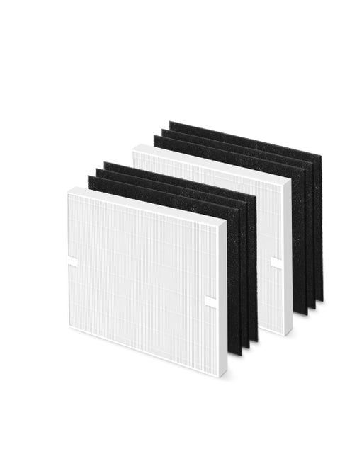 AP-1512HH Air Purifier Replacement Filter Set for Coway Airmega AP-1512HH and and Airmega 200M air Purifier, 2 HEPA and 6 Carbon Filters, Compared to Part #3304899