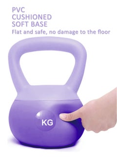 MissTiara PVC Soft Kettlebell Weights Strength Training Kettlebells for Weightlifting and Core Training Have 4kg and 6kg to Choise  - Image 3
