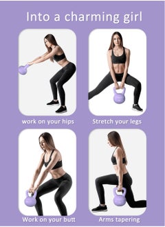 MissTiara PVC Soft Kettlebell Weights Strength Training Kettlebells for Weightlifting and Core Training Have 4kg and 6kg to Choise  - Image 5