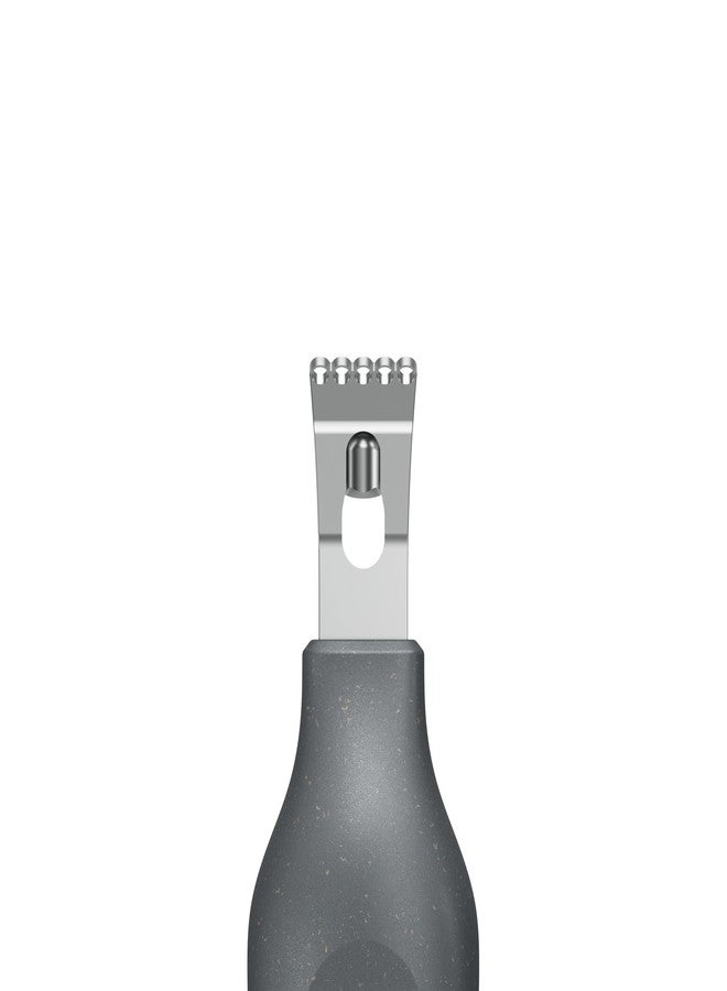 Zyliss 2 in 1 Zester, Citrus Grater/Zester with Coarse and Fine Zests, Sustainable Wheat Straw Handle/Stainless Steel, Dishwasher Safe - Image 3