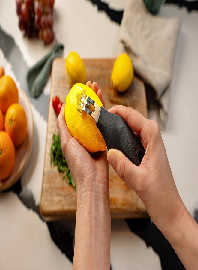 Zyliss 2 in 1 Zester, Citrus Grater/Zester with Coarse and Fine Zests, Sustainable Wheat Straw Handle/Stainless Steel, Dishwasher Safe - Image 4