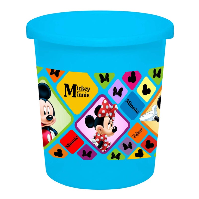 Kuber Industries Disney Mickey Minnie Print Plastic 2 Pieces DustbinGarbage BinWaste Bin 5 Liters Blue HS_35_KUBMARTS17770 - Image 3