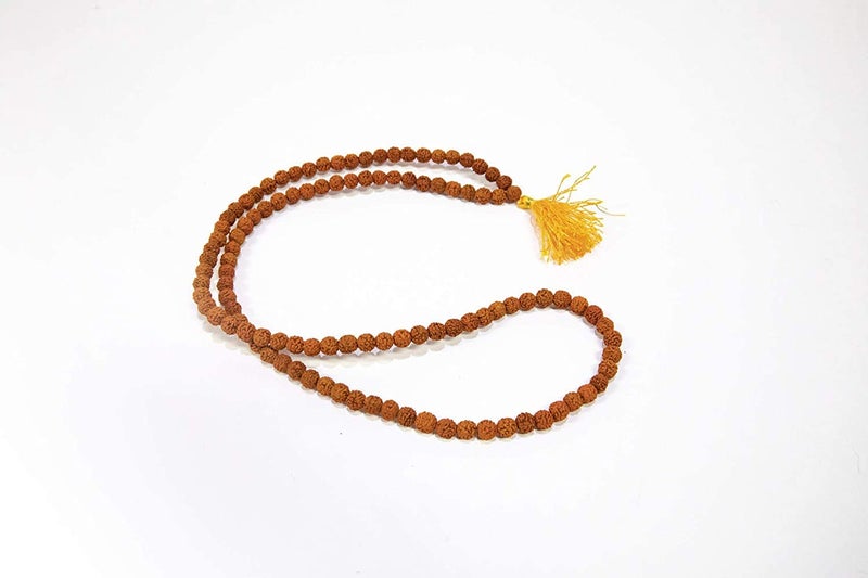 Achleshwar Nepali 5 Mukhi Rudraksha Mala 108+1 Beads | Lab Certified Natural Rosary for Japa & Meditation | Unisex Spiritual Wear | Brown | 5 mm - Image 5