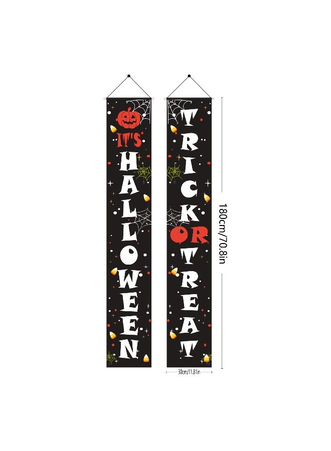 NIBEMINENT Halloween Haunted Theme Banners - Spooky Decorations for Your Halloween Celebration