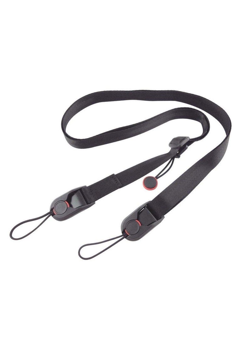 Camera Shoulder Neck Strap Leash Camera Strap Black  - Image 1