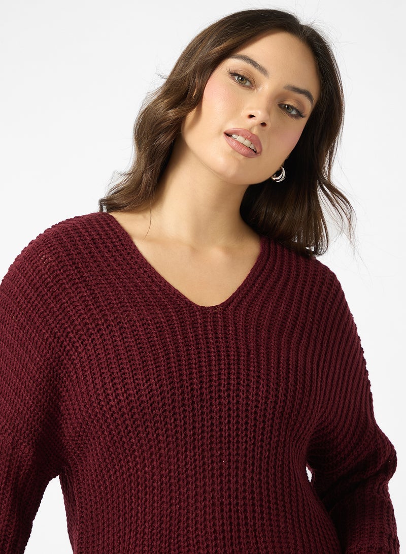 جينجر كنزة بياقة على شكل  مضلعة - Image 3