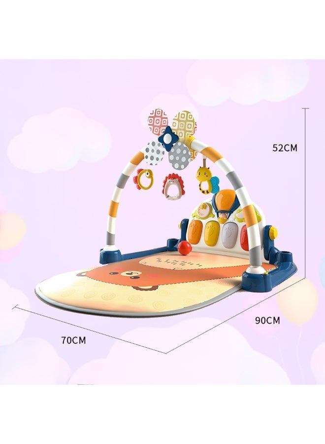 COGNIKIDS Brown Baby Play Gym Mat with Piano & Lights  | Infant Activity Mat with Music, Rattles & Hanging Toys | Sensory Development Gym for Newborns & Toddlers 0+ Months bear - Image 5