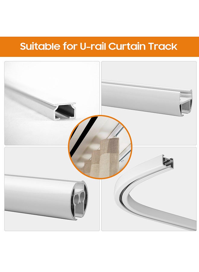 BT Automatic Curtain Opener Closer Robot Wireless Smart Curtain Motor Timer Voice Control Smart Home Automation Device for Curtain Track Rod Replacement for Amazon Alexa Google Assistant