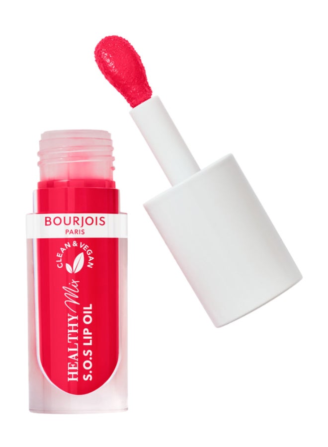 BOURJOIS PARIS Healthy Mix Clean S.O.S Lip Oil - 03 - Straw’Bisous, 4.5ml  - Image 1